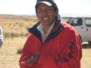 Eloy Quiquisana, part of QBL's project team in Bolivia.